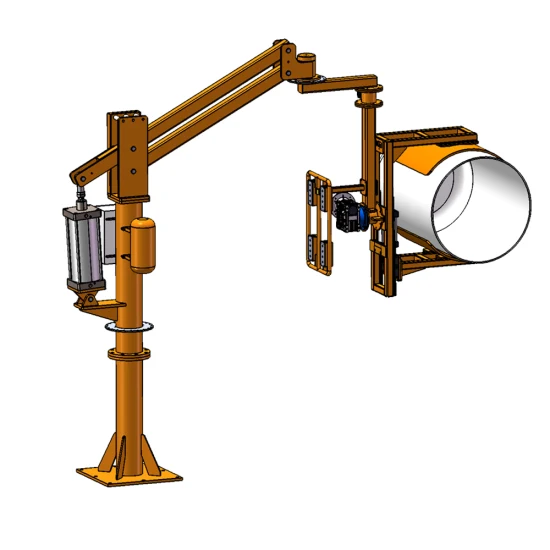 60kg Barrel Lifting Equipment Roll Pneumatic Gripper Industrial Mobile Lifting Hand Material Handling Manipulator